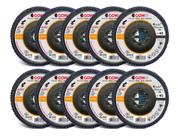 Kit 10 Cgw Disco Flap Fibra 115 X 22.23 Gr40 T-27 Economy