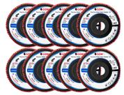 Kit 10 Cgw Disco Flap Nylon 115 X 22.23 GR40 T-27 ECO BLACK