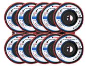 Kit 10 Cgw Disco Flap Nylon 115 X 22.23 GR60 T-27 ECO BLACK