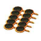 Kit 10 Chapas Petisco Redonda Copa 2022 Com Suporte 20x4cm Kit 10 Chapas Petisco Redonda Copa 2022 Com Suporte 20x4cm