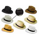 Kit 10 Chapéu Moda Panamá Aba Larga Casual Praia Masculino