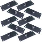 Kit 10 Chapinhas Chapa Reta Fixação Pés Palito Rosca 5/16 Zincada G59