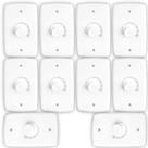 Kit 10 chave dimer de luz bivolt (4x2) 400 w 100 rima