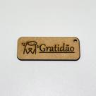 Kit 10 chaveiros Gratidão em MDF Kit 10 chaveiros Gratidão em MDF
