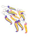 Kit 10 Chaveiros Hotwells Lembrancinha Tema Festa Hot Wheels Carrinho - Azul / Branco