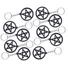 Kit 10 Chaveiros Pentagrama Em Mdf Colar Pingente Amuleto