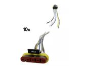 Kit 10 Chicote 5 vias Lanterna Traseira LED Randon Guerra