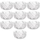 Kit 10 Cinzeiros de Cristal de Chumbo Bonitos para Hotéis Restaurantes Bowls Diamond Lyor Kit 10 Cinzeiros de Cristal de Chumbo Bonitos para Hotéis Restaurantes Bowls Diamond Lyor
