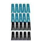 Kit 10 Cola Multiuso Implastec It-7000 Preta + 10 Cola Ib-7000 Transparente