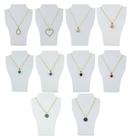 Kit 10 Colares Femininos Folheado Dourado Pingente Bijuteria - Griseus