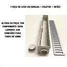 Kit 10 coletora ferrari branco + 10 grelha de aluminio 6x50