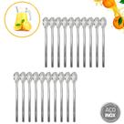 Kit 10 Colher Longa Para Suco 20cm Inox Mexer Drink Coquetel Kit 10 Colher Longa Para Suco 20cm Inox Mexer Drink Coquetel