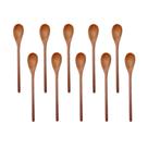 Kit 10 Colheres de Pau Mingau Madeira Macica 27cm para Sopas Molhos e Massas Colher de Pau Kit 10 Colheres de Pau Mingau Madeira Macica 27cm para Sopas Molhos e Massas Colher de Pau