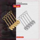 Kit 10 Colheres de Sobremesa Inox Pá Redonda Kit 10 Colheres de Sobremesa Inox Pá Redonda