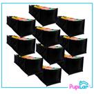 Kit 10 colmeias organizadoras p 10x12x35 tnt preto - pupilar
