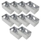 Kit 10 Condulete Multiplo Dailet T Sem Tampa 3/4'' Alumínio