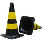 Kit 10 Cone Rigido Laranja/branco 50cm ou 75cm Sinalizaçao Transito