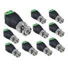 Kit 10 conector bnc macho com borne Kit 10 conector bnc macho com borne