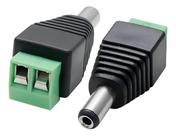 Kit 10 Conector Borne X P4 Macho CFTV Segurança Instalação