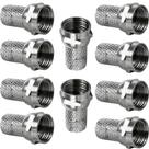 Kit 10 conector coaxial rg59 rosca