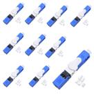 Kit 10 Conector Fibra Optica Reutilizável Sc/Upc Clip Esc