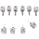 Kit 10 Conector Generico Frontal Terminal Saída para Barramento Pente ou Disjuntor