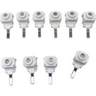 Kit 10 Conector Generico Lateral Terminal Saída para Barramento Pente ou Disjuntor