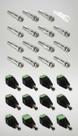 Kit 10 Conector P4 + 20 BNC Macho CFTV
