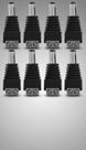Kit 10 Conector P4 Macho Alimentação CFTV