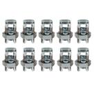 Kit 10 Conector Parafuso Fendido Cabos Fios 16mm Split Bolt