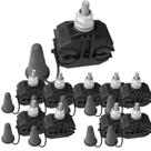 Kit 10 conector perfurante 70a240mm derivação 70a240mm