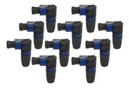 Kit 10 Conector Plug Speakon Tipo Neutrik 4p Macho Cachimbo Kit 10 Conector Plug Speakon Tipo Neutrik 4p Macho Cachimbo