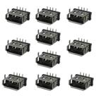 kit 10 Conector Usb Pci A Femea 90 Graus 4Pinos 2T Solda