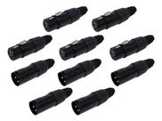 Kit 10 Conectores Cannon/xlr (macho/femea)