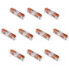 Kit 10 Conectores de Emenda Com Alavanca 221-2411 2 Condutores 0,2mm² à 4,0mm² Wago