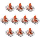 Kit 10 Conectores de Emenda Com Alavanca 221-612 2 Condutores 0,5mm² à 6,0mm² Wago