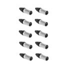 Kit 10 Conectores MGS Plug Xlr Linha Macho Kit 10 Conectores MGS Plug Xlr Linha Macho