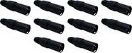 Kit 10 Conectores Xlr Macho Linha Pesada Tipo Xlr Pro Nfe Kit 10 Conectores Xlr Macho Linha Pesada Tipo Xlr Pro Nfe