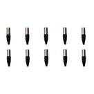 Kit 10 Conectores XLR Macho Linha PLG SA2X - SANTO ANGELO