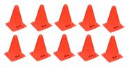 Kit 10 cones 19cm Laranja
