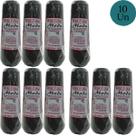 Kit 10 Cones Princesinha Moda Fina Cor Preto 500m 147,5 TEX Incomfio Tranças, Nagô e Crochê