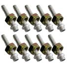 Kit 10 Conexões 10mm Reta Compatível Com Comp 7h15 Máq Case