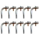 Kit 10 Conexões 90 Graus Radial Block Fitting 10mm Alumínio