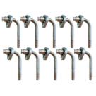 Kit 10 Conexões 90 Graus Radial Block Fitting 8mm Alumínio