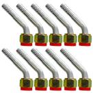 Kit 10 Conexões Ar Cond 45 Graus Oring Fêmea 10mm Alumínio