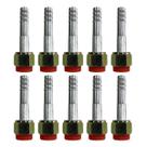 Kit 10 Conexões Ar Cond Reta Oring Fêmea 8mm Alumínio