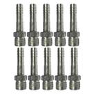 Kit 10 Conexões Ar Cond Reta Oring Macho Fixo 10mm Alumínio Kit 10 Conexões Ar Cond Reta Oring Macho Fixo 10mm Alumínio