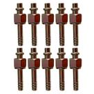 Kit 10 Conexões Ar Condicionado Reta Oring Fêmea 6mm Aço