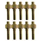 Kit 10 Conexões Ar Condicionado Reta Oring Fêmea 8mm Aço