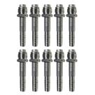 Kit 10 Conexões Reta Oring Macho Giratória 10mm Alumínio
